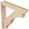 Ekena Millwork 5 1/2-in W x 30-in D x 30-in H Balboa Slat Rough Cedar Woodgrain TimberThane Outlooker, Primed Tan OUTUR055X30X30BOA24RCPR - alternate 4